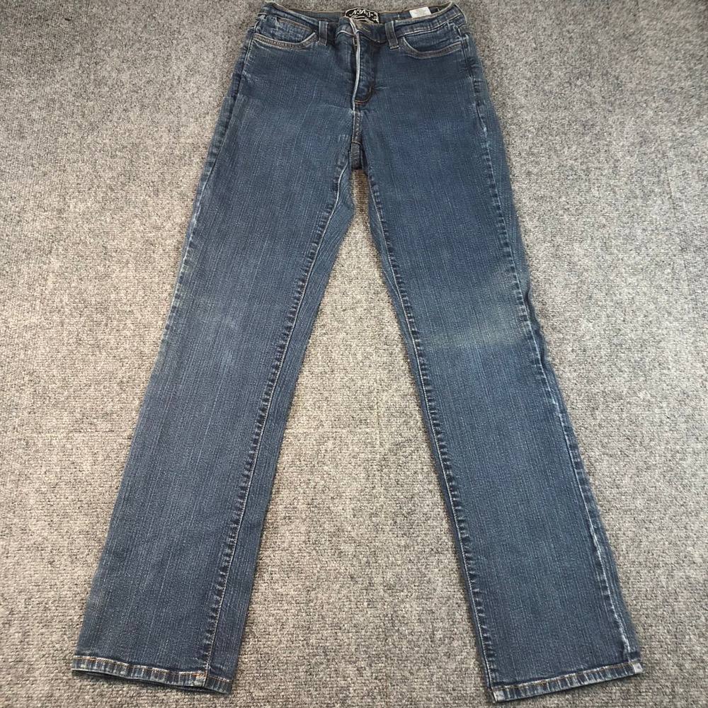 Not Your Daughters Jeans NYDJ Style 731 Blue Denim Stretch Bootcut Pants Size 8